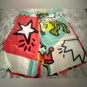Colorful Graphic Men Swim Shorts